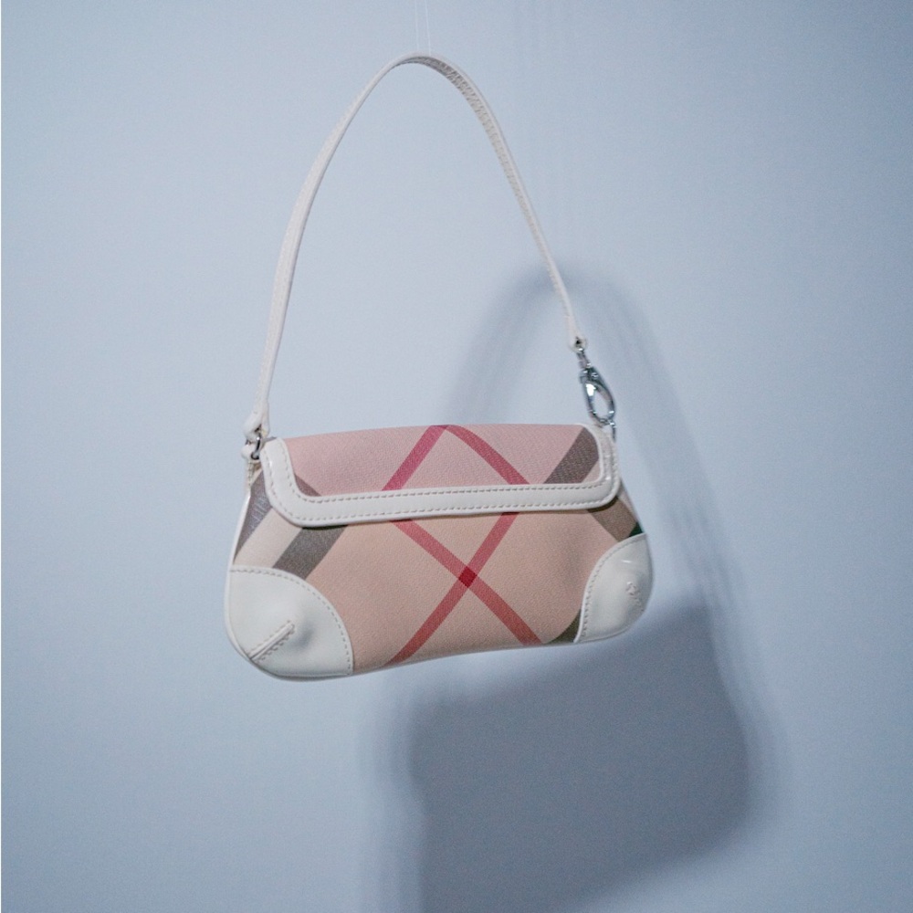 Burberry Novacheck Coated Canvas Mini Pochette Shoulder Bag